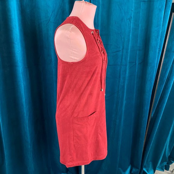 Forever 21 Faux Suede Lace Up Dress - Picture 6 of 10